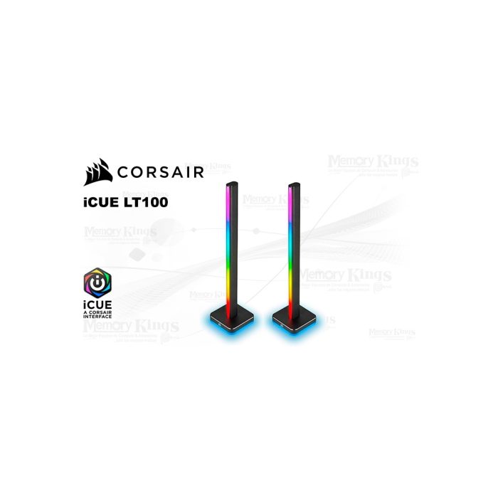 Corsair LT100 Kit de Torre de Iluminación Inteligente RGB para Ambientes Sobresalientes