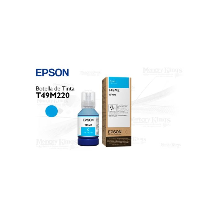Botella de TINTA EPSON T49M2 Cian 140ml