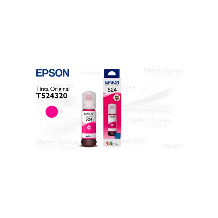 Botella de TINTA EPSON 524 MAGENTA