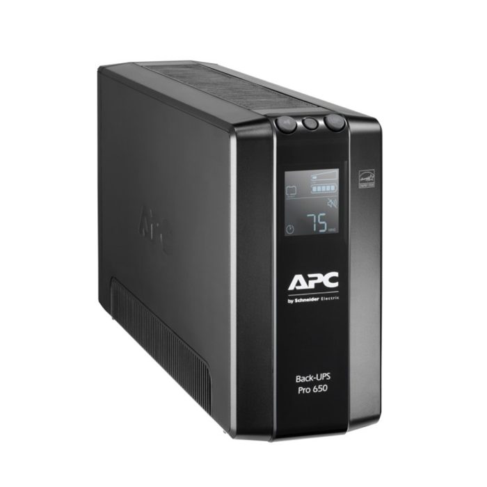 APC Back-UPS Pro BR650MI - UPS interactivo 650VA/390W con 6 salidas, AVR y carga rápida 12h