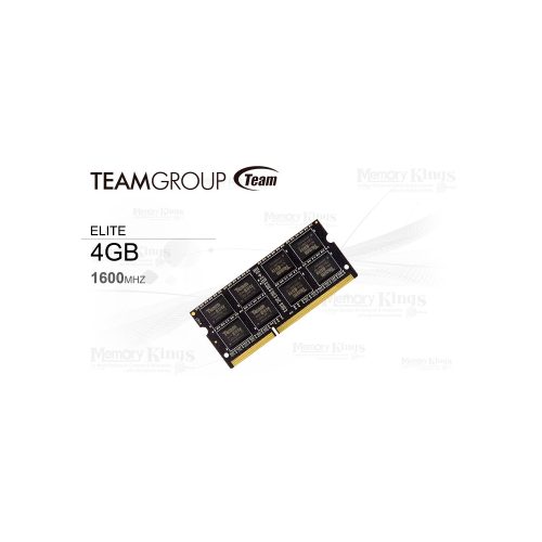 MEMORIA SODIMM DDR3 4GB 1600 TEAMGROUP ELITE 1.35V