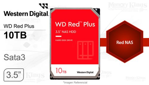 DISCO DURO 10TB WD RED PLUS 256MB NAS