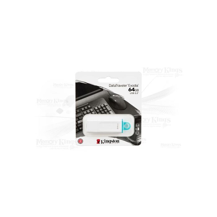MEMORIA USB 64GB KINGSTON EXODIA WHITE