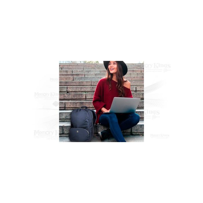Mochila para portátil Klip Xtreme de 15.6", nylon 1600D, color negra, resistente y elegante