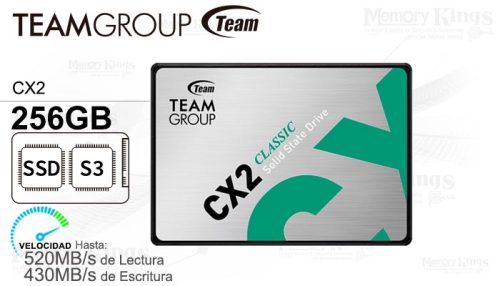 UNIDAD SSD 2.5 SATA 256GB TEAMGROUP CX2