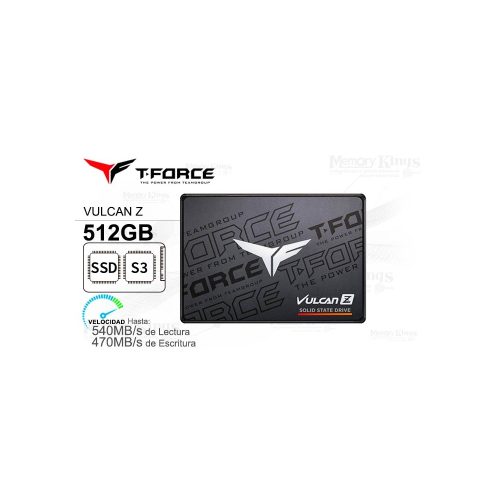UNIDAD SSD 2.5 SATA 512GB T-FORCE VULCAN Z