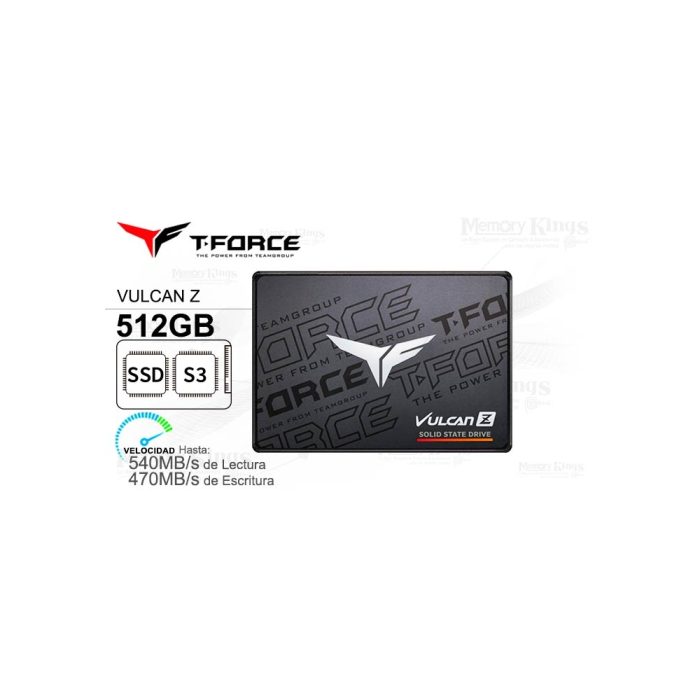 UNIDAD SSD 2.5 SATA 512GB T-FORCE VULCAN Z
