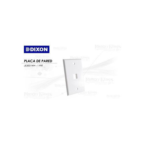 PLACA DE PARED 1 PUERTO DIXON BLANCO