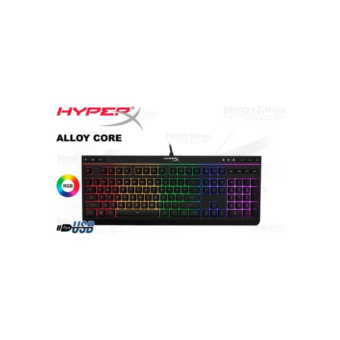 TECLADO Gaming HYPERX Alloy Core RGB Membrana