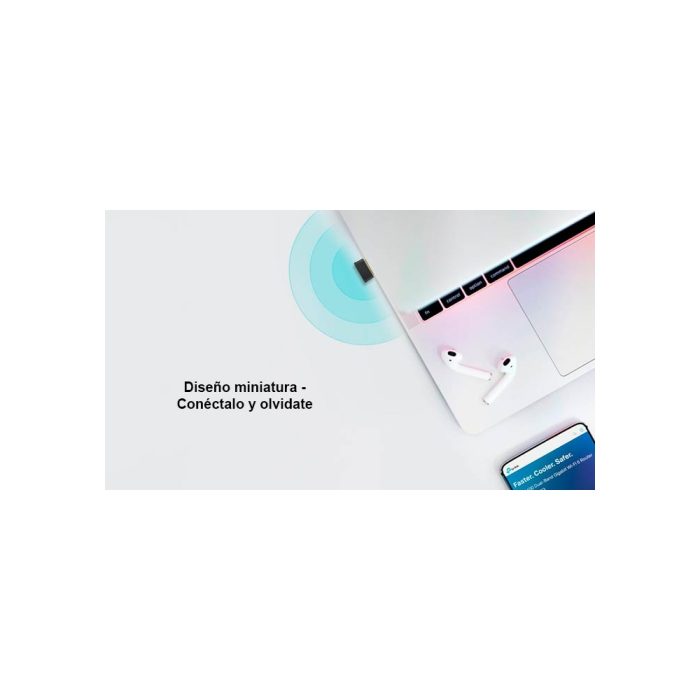RED Wi-Fi+Bluetooth USB TP-LINK Archer T2UB Nano