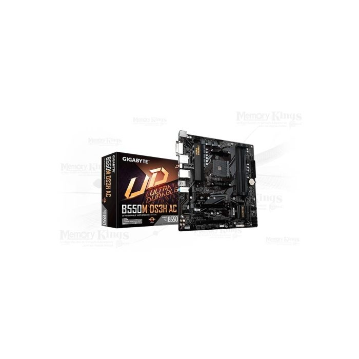 Motherboard Gigabyte B550M DS3H AC (rev. 1.5) Chipset AMD B550, Socket AM4, Micro ATX