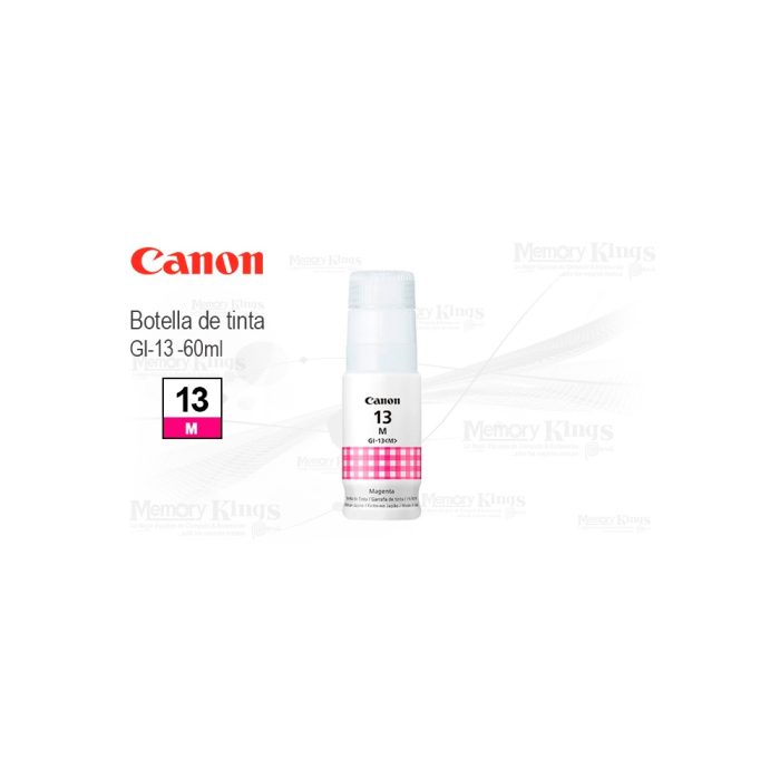 Botella de TINTA CANON GI-13 Magenta 60ml.
