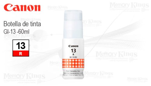 Botella de tinta Canon GI-13 / Color Rojo / 70ml