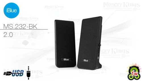 PARLANTE 2.0 IBLUE MS-232-BK USB 3.5MM BLACK