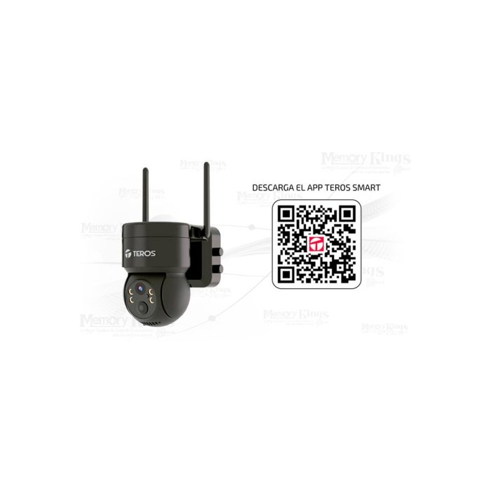 Cámara inteligente Teros TE-90603N, 3 MP, Wi-Fi, color negro - Seguridad y alta definición