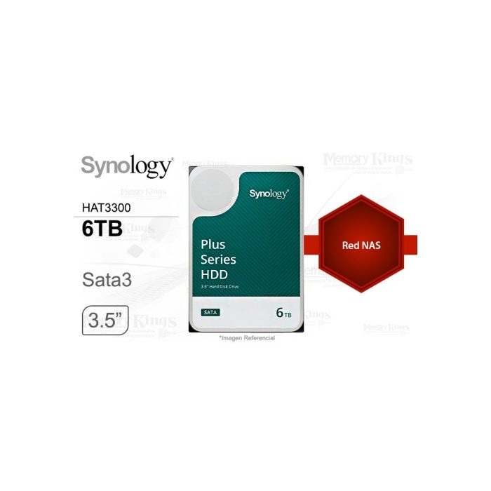 DISCO DURO 3.5 6TB SYNOLOGY PLUS HAT3300-6T
