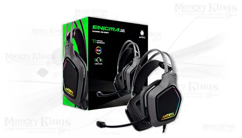 AURICULAR Gaming ANTRYX ENIGMA SE 7.1 VIBRATION RGB USB GREY