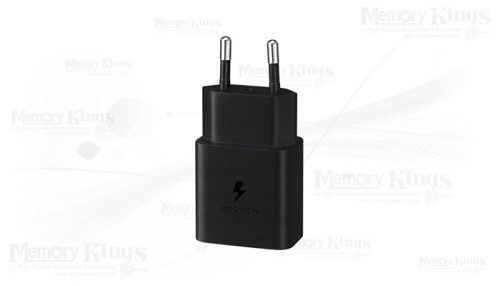 Cargador Samsung Travel Adapter 15W PD, USB-C, Diseño compacto, Color Negro
