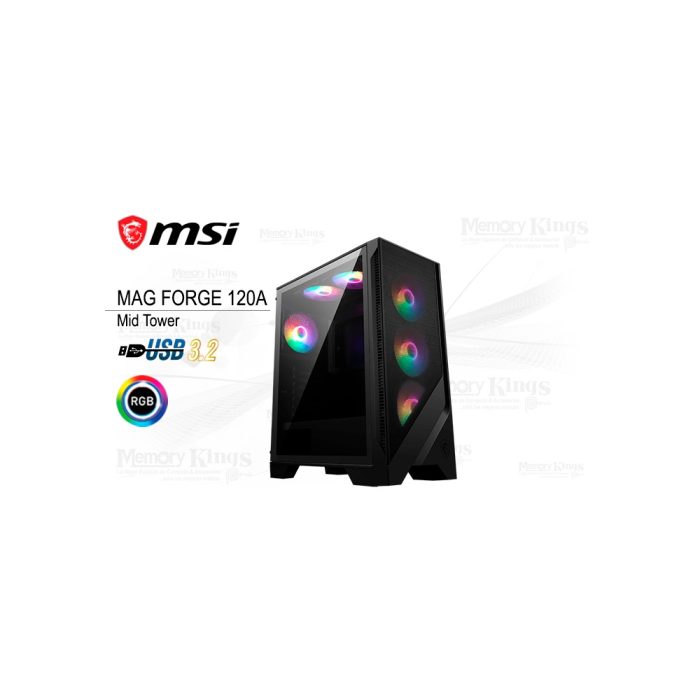 CASE Mid Tower MSI MAG FORGE 120A AIRFLOW ARGB