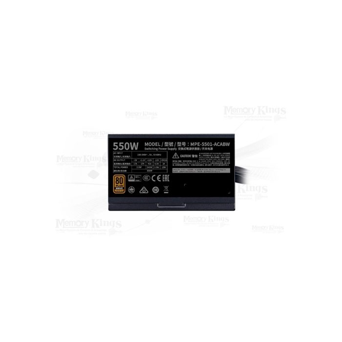 FUENTE 550W 80plus BRONZE COOLER MASTER MWE 550 V2