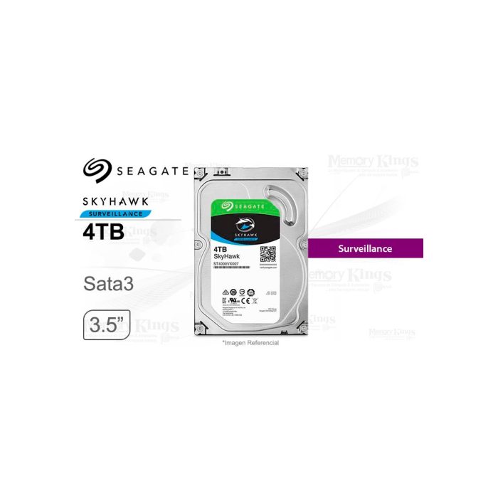 Seagate SkyHawk - Hard drive - Internal hard drive - 4 TB - 3.5" - 5400 rpm - SCSI
