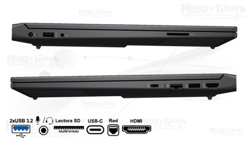 Notebook HP Victus Gaming 15-fb2025la, 15.6" FHD IPS, Ryzen 5 8645HS 5GHz 16GB DDR5-5600