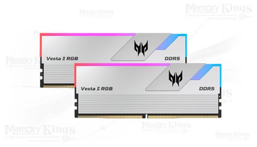 Memoria U-DIMM Predator Vesta II RGB, 32GB (2x16GB) DDR5-6000MHz, PC5-48000, CL32, 1.35V.