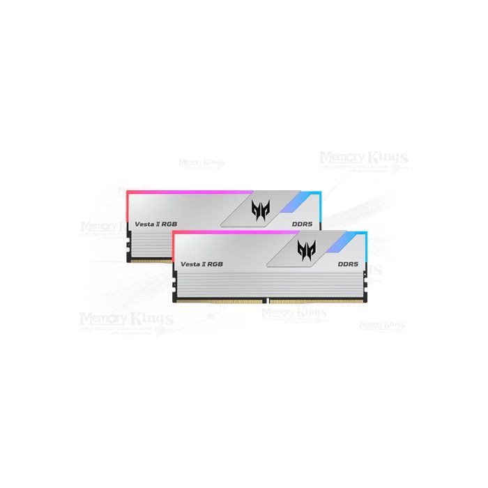 MEMORIA DDR5 32GB 6000 CL32 PREDATOR VESTA II ARGB SILVER