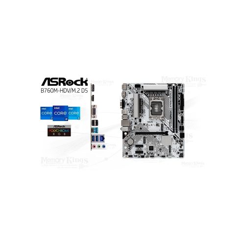 PLACA ASROCK B760M-HDV|M.2 D5 1700 mATX