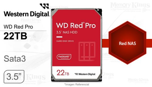 DISCO DURO 22TB WD RED PRO 512MB NAS