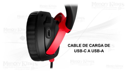 AURICULAR Gaming Wireless HyperX Cloud Mini Kids BLACK