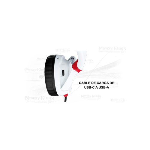 AURICULAR Gaming Wireless HyperX Cloud Mini Kids WHITE
