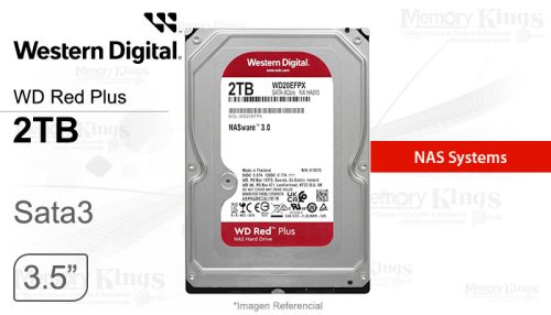 DISCO DURO 2TB WD RED PLUS 64MB NAS