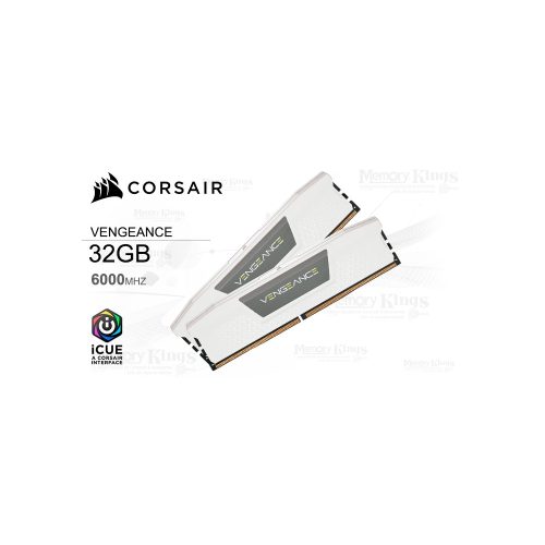 MEMORIA DDR5 32GB 6000 CL36 CORSAIR VENGEANCE WHITE (2x16GB)