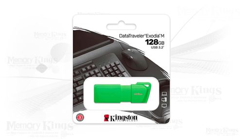 MEMORIA USB 128GB KINGSTON EXODIA M GREEN NEON
