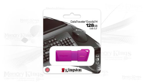 MEMORIA USB 128GB KINGSTON EXODIA M PURPLE NEON