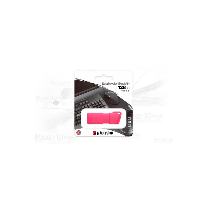 MEMORIA USB 128GB KINGSTON EXODIA M ROSA NEON