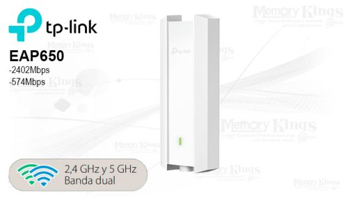 TP-LINK EAP650-Outdoor V1 - Punto de acceso inalámbrico - Wi-Fi 6 - 2.4 GHz, 5 GHz