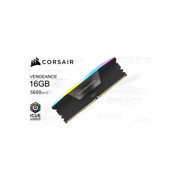 MEMORIA DDR5 16GB 5600 CL40 CORSAIR VENGEANCE RGB BLACK