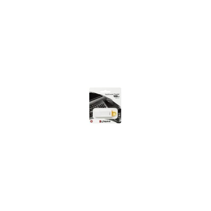Unidad flash Kingston DataTraveler Exodia - 128GB - USB 3.2 (Gen 1) - Blanco