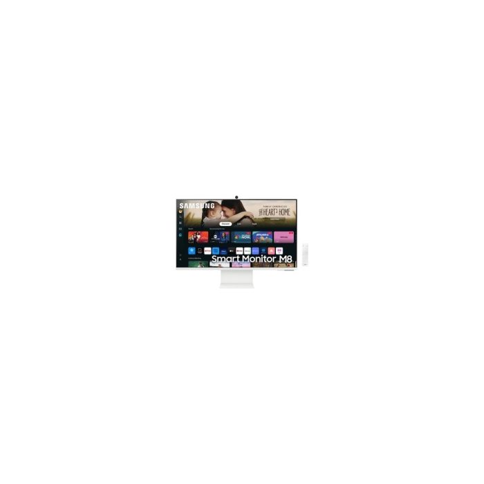 Monitor LCD inteligente Samsung S32DM801UL 32" Class Cámara Web 4K UHD - 16:9 - Blanco - 81.3cm (32") Viewable - 3840 x 2160 - Mil millones de colores - 400cd/m² - 4ms - Altavoces - HDMI - Concentrador USB