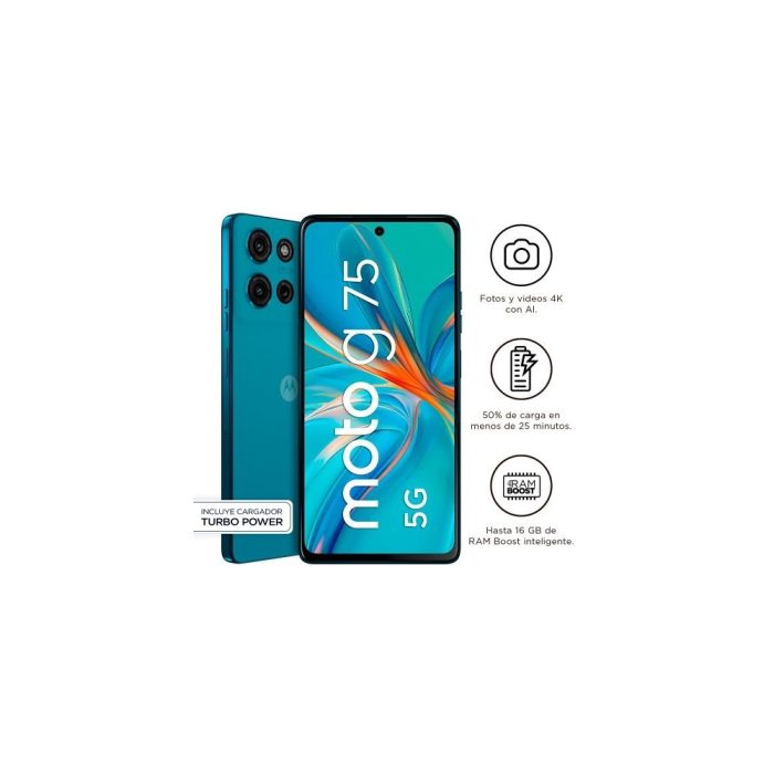 Motorola G75 XT2437-2 PE - Smartphone - Android - 256 GB - Blue - Touch - 8 GB