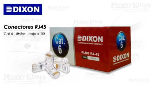 CONECTOR DE RED RJ45 DIXON CAT-6 (CAJAX100)