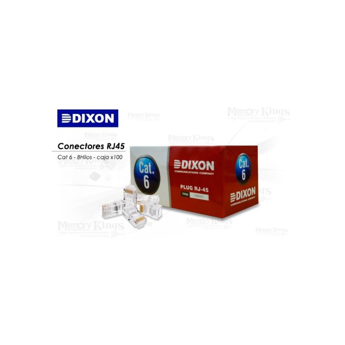 CONECTOR DE RED RJ45 DIXON CAT-6 (CAJAX100)