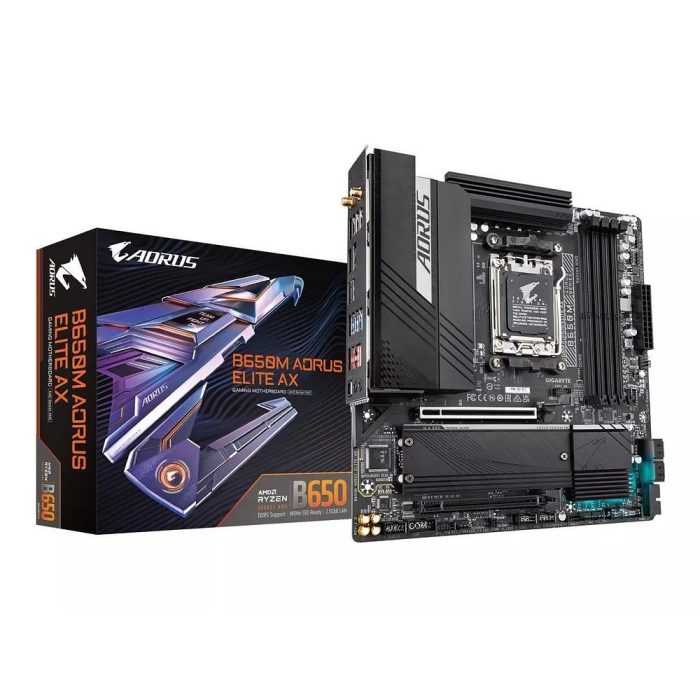Motherboard Gigabyte B650M AORUS ELITE AX ICE, Chipset AMD B650, Socket AMD AM5, mATX