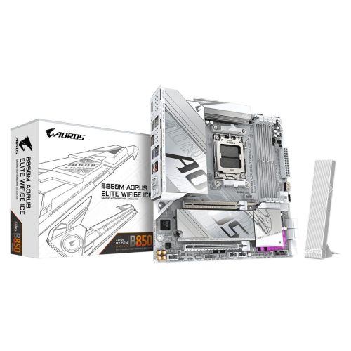 Motherboard GIGABYTE B850M AORUS ELITE WIFI6E ICE, Chipset AMD B850, Socket AMD AM5, ATX