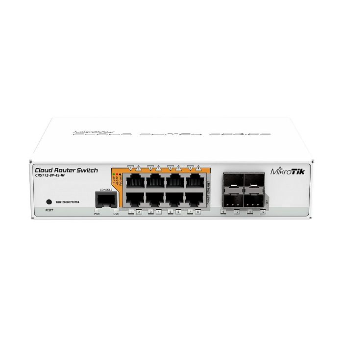CLOUD ROUTER SWITCH 112-8P-4S-
