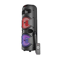 Klip Xtreme KLS-601 - Speaker system - Black - 2x8" Battery Wls Mic