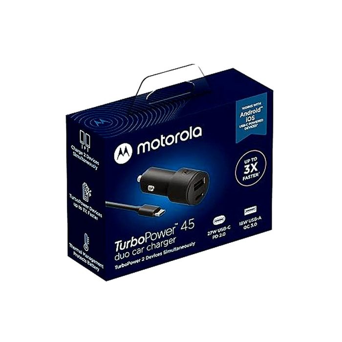 Motorola - Car battery charger - 45 Watt - Cellular phone - Lithium - Para Motorola