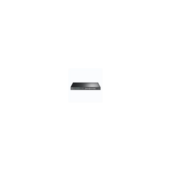 TP-Link JetStream TL-SG1218MP - V1 - conmutador - 16 x 10/100/1000 (PoE+) + 2 x 10/100/1000 + 2 x Gigabit SFP combinado